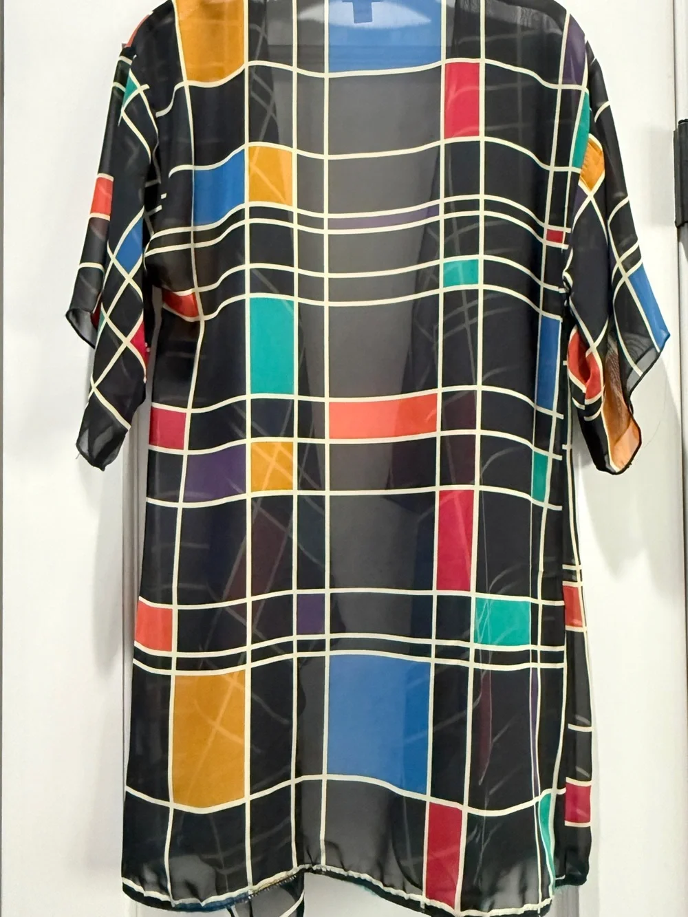 LuLaRoe Sheer Multicolor Kimono-style Wrap or Cover-up